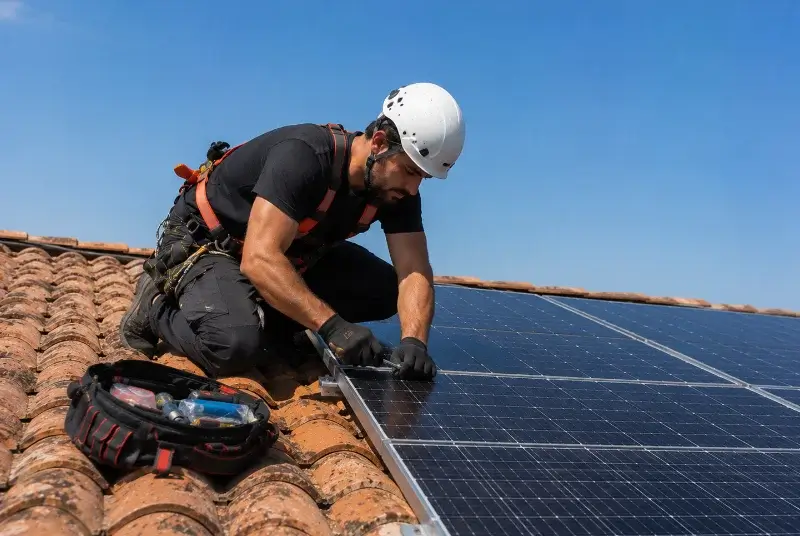 Maintenance et monitoring de panneaux solaires à Combrand